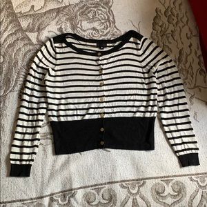 Black and white cardigan